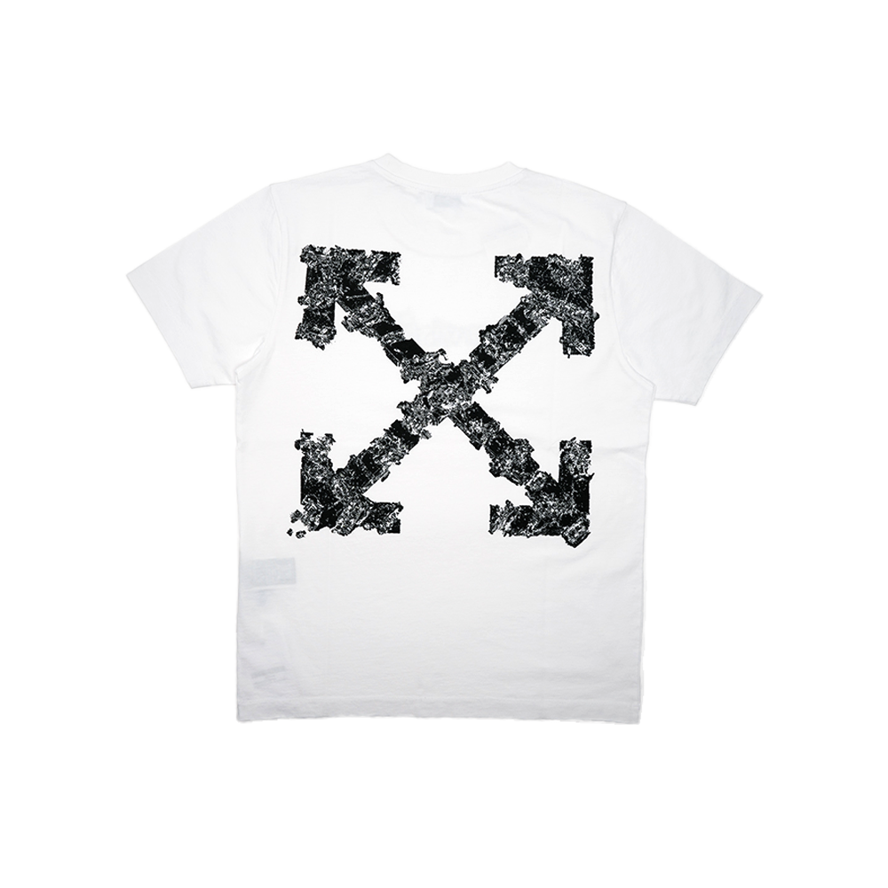 OFF WHITE - Heraldic Threshold Arrows Tee - White