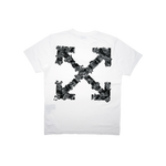 OFF WHITE - Heraldic Threshold Arrows Tee - White