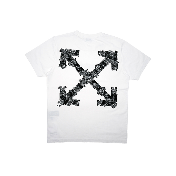 OFF WHITE - Heraldic Threshold Arrows Tee - White