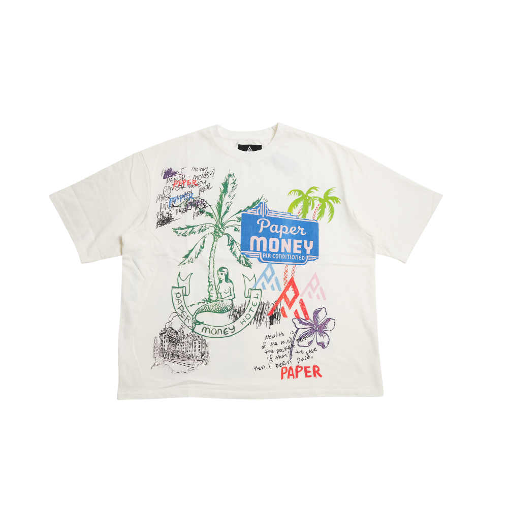 Paper Money - Paradise Tee - White