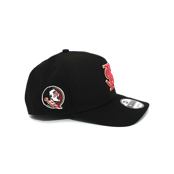 New Era - 950 Af Curved Florida State Seminoles Snapback Hat - Black — alternate view