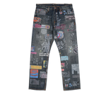 Bldg4. - Cement Jean Pants - Multicolor