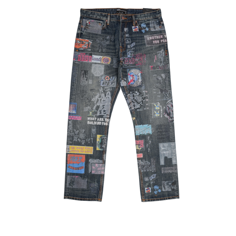 Bldg4. - Cement Jean Pants - Multicolor