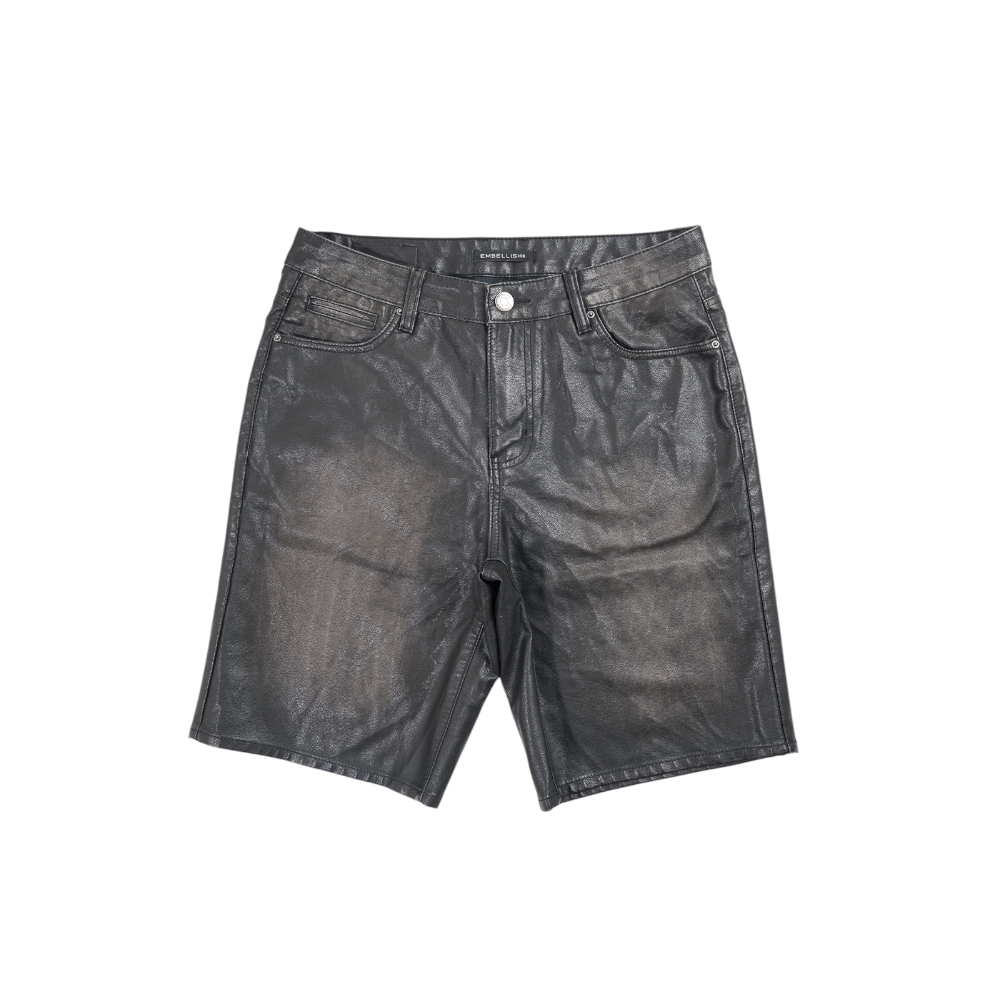 Embellish - Midnight Leather Shorts - Black