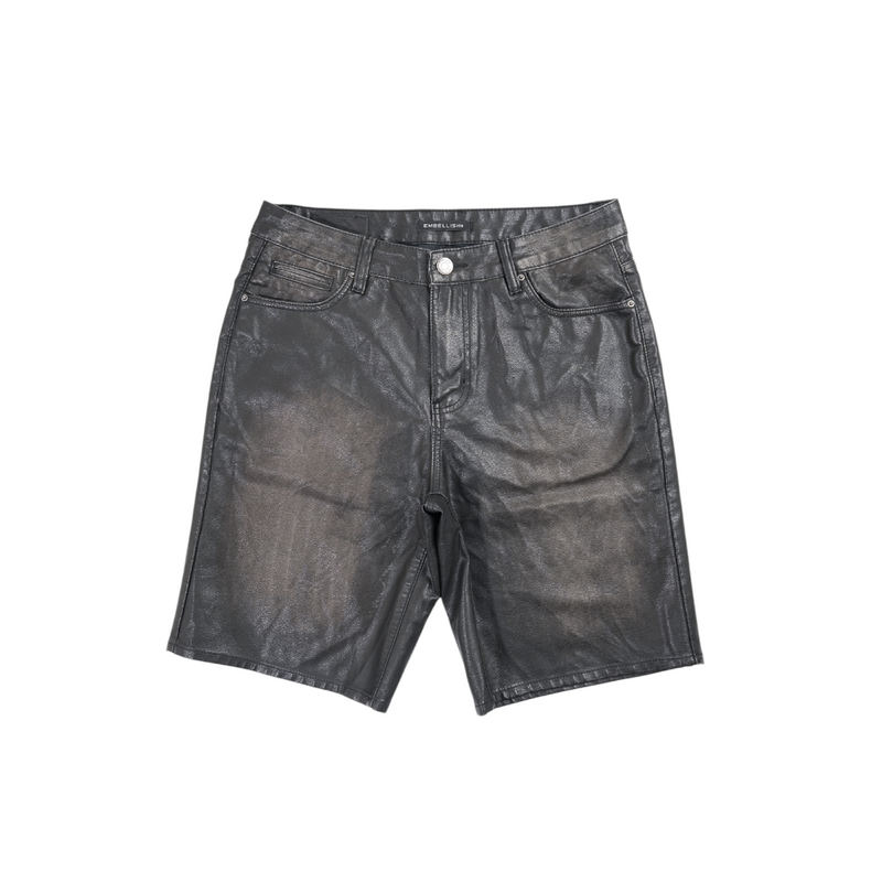 Embellish - Midnight Leather Shorts - Black