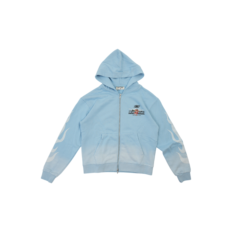 Almost Someday - Members Zip Hoodie - Blue