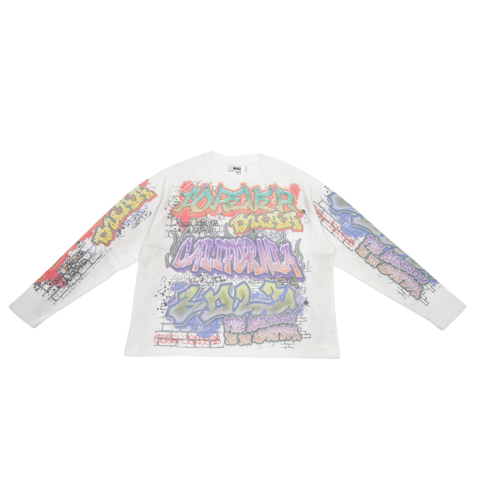 Duaa - Street Long Sleeve Tee - White