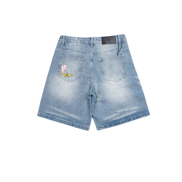 Paradise Lost - Paradise Patchwork Shorts - White — alternate view