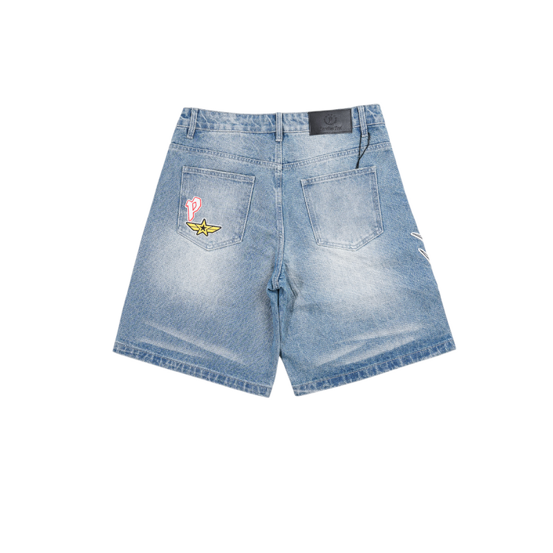 Paradise Lost - Paradise Patchwork Shorts - White