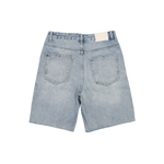Almost Someday - Letterman Denim Jorts - Blue