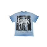 Keep Out Fake Love - Kofl - Grungy Tee - Blue Hazel Oil Wash - Blue