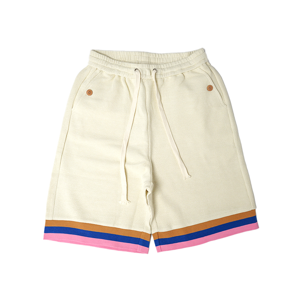 Hideout - Waffle Knit Shorts - Multicolor