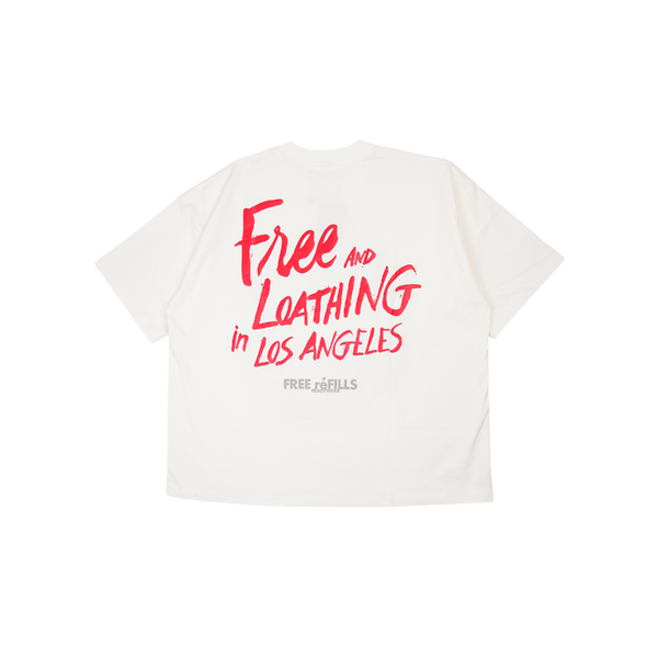 Free Refills - Free & Loathing Tee - White — alternate view