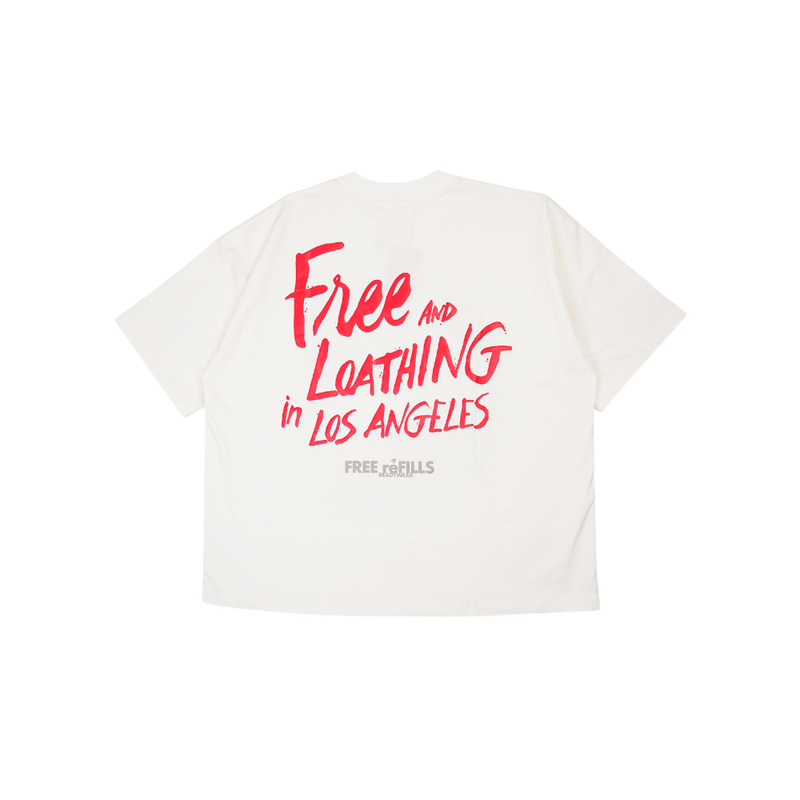 Free Refills - Free & Loathing Tee - White