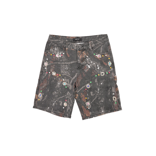 Crysp Denim - Lotus Camo Shorts - Multicolor