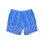 Psycho Bunny - Brad All Over Print Swim Trunk Shorts - Blue