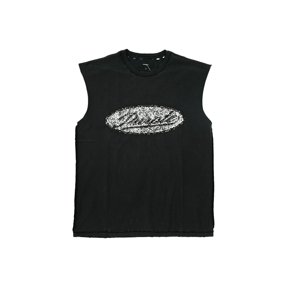 Purple Brand - Textured Sleeveless Tee - Red