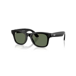 Ray-ban - Wayfarer - Shiny Black W/g15 Green Glasses - Black