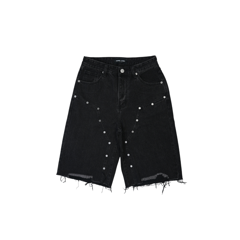 Homme + Femme - Arsenal Studded Shorts - Black
