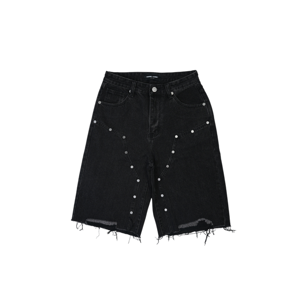Homme + Femme - Arsenal Studded Shorts - Black
