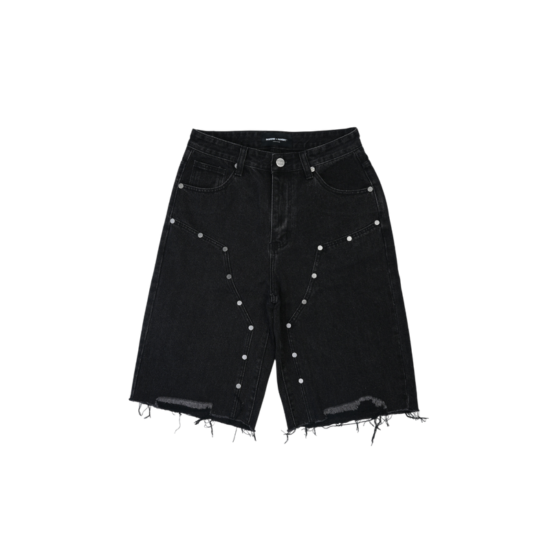 Homme + Femme - Arsenal Studded Shorts - Black