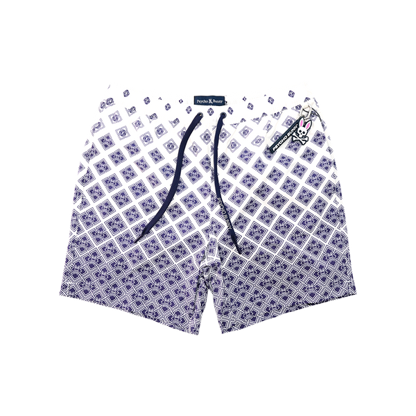 Psycho Bunny - Tobias All Over Print Swim Trunk Shorts - Multicolor