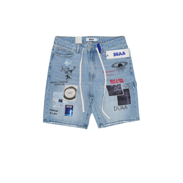 Duaa - Teleport Blue Short Shorts - Blue