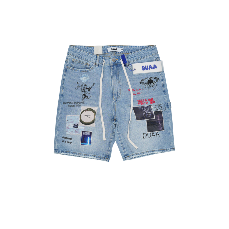 Duaa - Teleport Blue Short Shorts - Blue