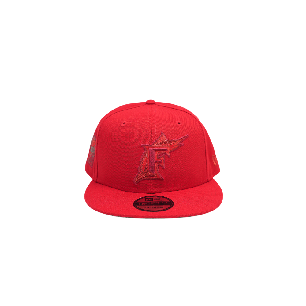 New Era - 950 Florida Marlins 93 - Scarletmisty Snapback Hat - Multicolor