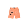 When Smoke Clears - Half Star Denim Short Orange - Orange
