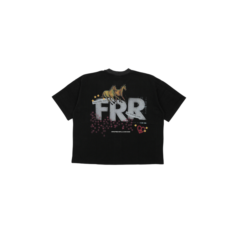 Free Refills - Collage Tee - Black