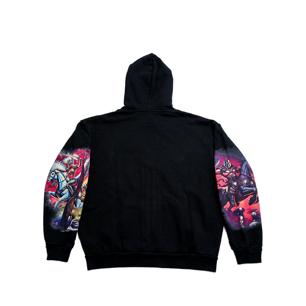 Cult of Individuality - Zip Novelty Hoody "Horseman" Sweat Pants - Black — alternate view