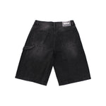 Duaa - 'supplication' Stone Denim Short - Black