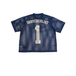 Individualist - Knowledge Heavy Box Mesh Jersey Shirt - Navy