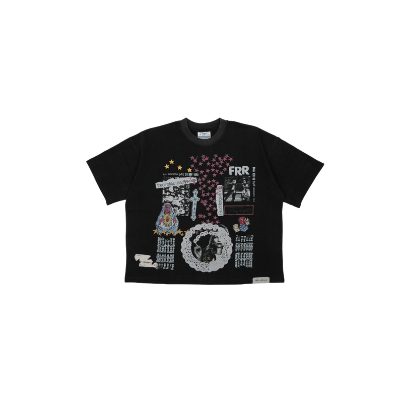 Free Refills - Collage Tee - Black