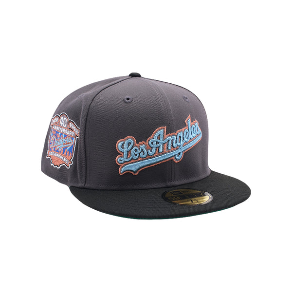 New Era - Los Angeles Dodgers 40th Fitted Hat - Dark Graphite/Black