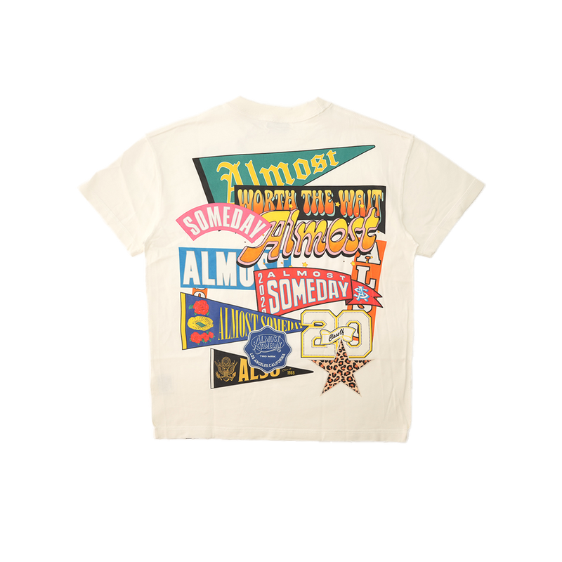 Almost Someday - Pennant Tee - Cream