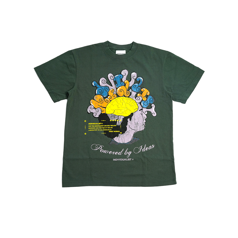 Individualist - Brain Ss Tee - Green