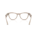 Ray-ban - Skyler - Shiny Chalky Grey W/trans Sapphire Glasses - Grey