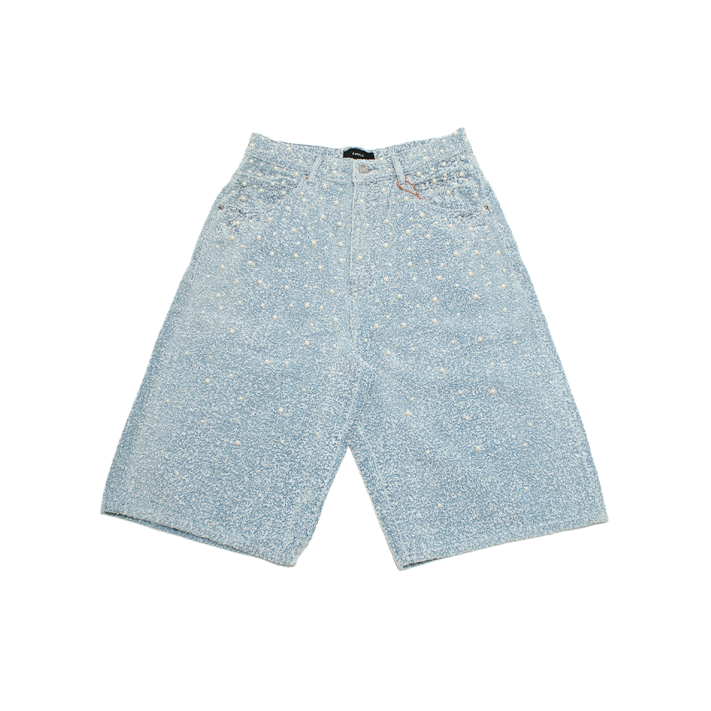 Long Shorts Textured Pearl
