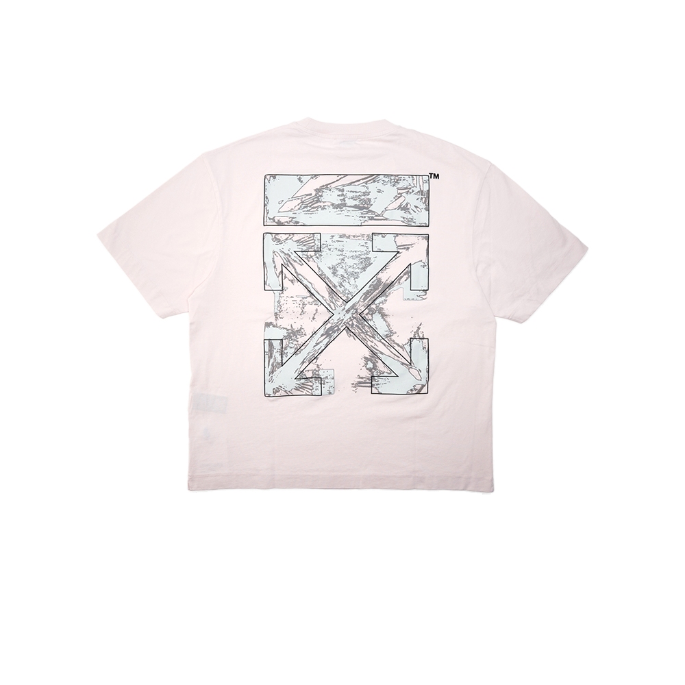 OFF WHITE  - Rubbed Paint Arrows Tee - White