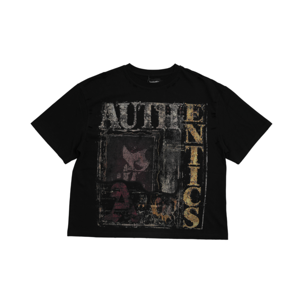 Authentics - Grunge Tee Washed - Black