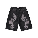 Duaa - 'supplication' Stone Denim Short - Black