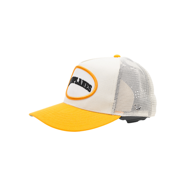 Paper Planes - Arched Trucker Snapback Hat - Yellow — alternate view