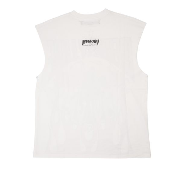 Memory Lane - Memory - Global Fire Sleeveless Tee - White — alternate view