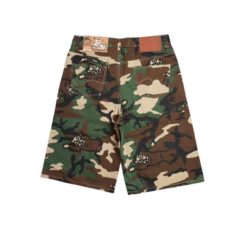 Ice Cream - Ice Camo Twill Short Shorts - Cream