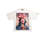Cult of Individuality - Oversized S/s Crew Neck Tee "Poor Social Skills" - White
