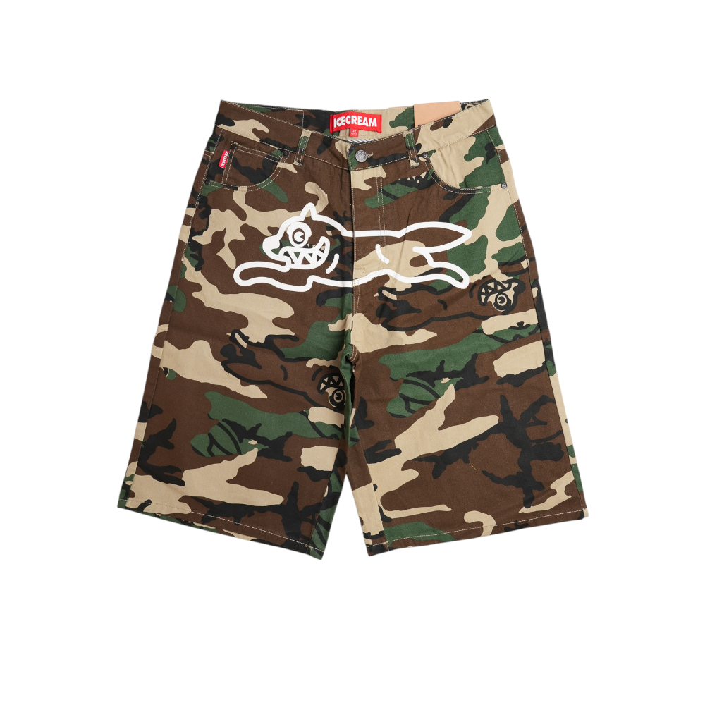Ice Cream - Ice Camo Twill Short Shorts - Cream