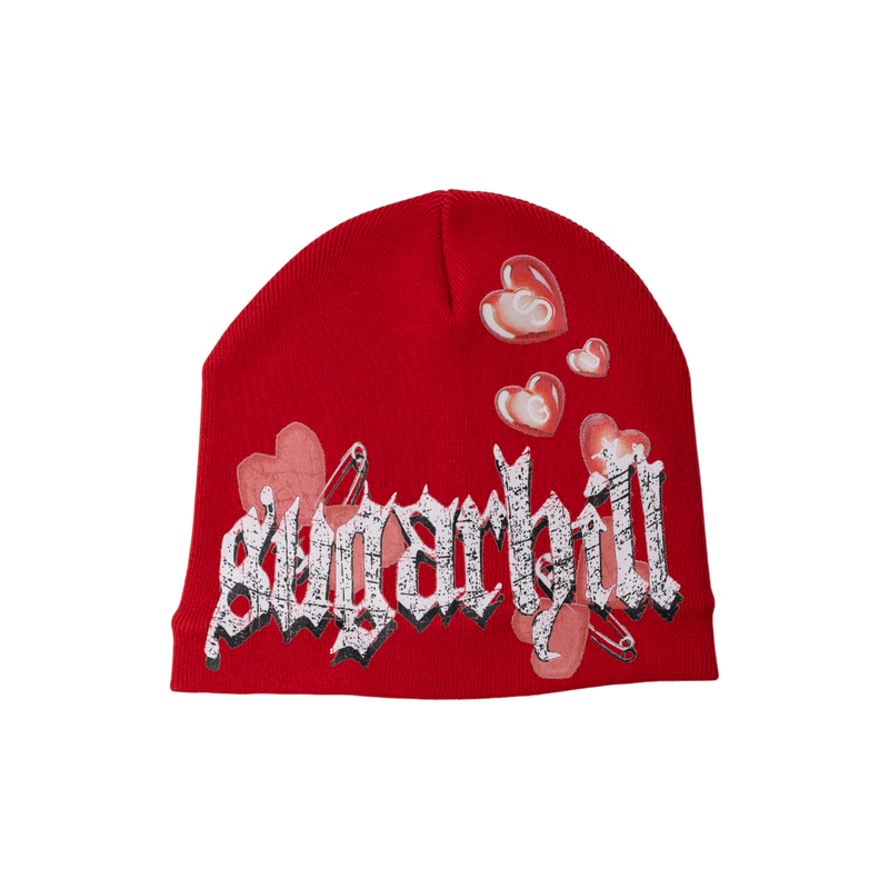 Almost Someday - Sugar Hill - Loverboy Skully Beanie - Red