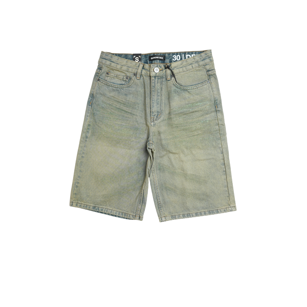 Serenede - Citrine Denim Shorts - Yellow